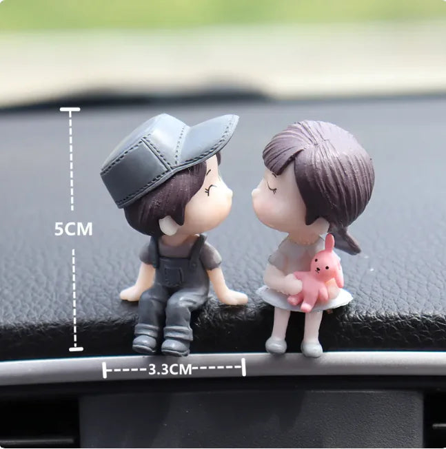 Car Couple Decorative Figures